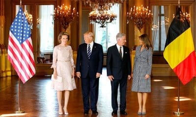 El presidente estadounidense, Donald Trump, y la primera dama, Melania, en un posado junto a los Reyes de Bélgica Francois Lenoir / Reuters