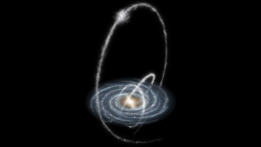 Ilustración artística de corrientes estelares genéricas en la Vía Láctea. NASA / JPL-Caltech